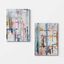 Wallity Lienzo Decorativo Multicolor 2 Piezas 70 x 100 cm